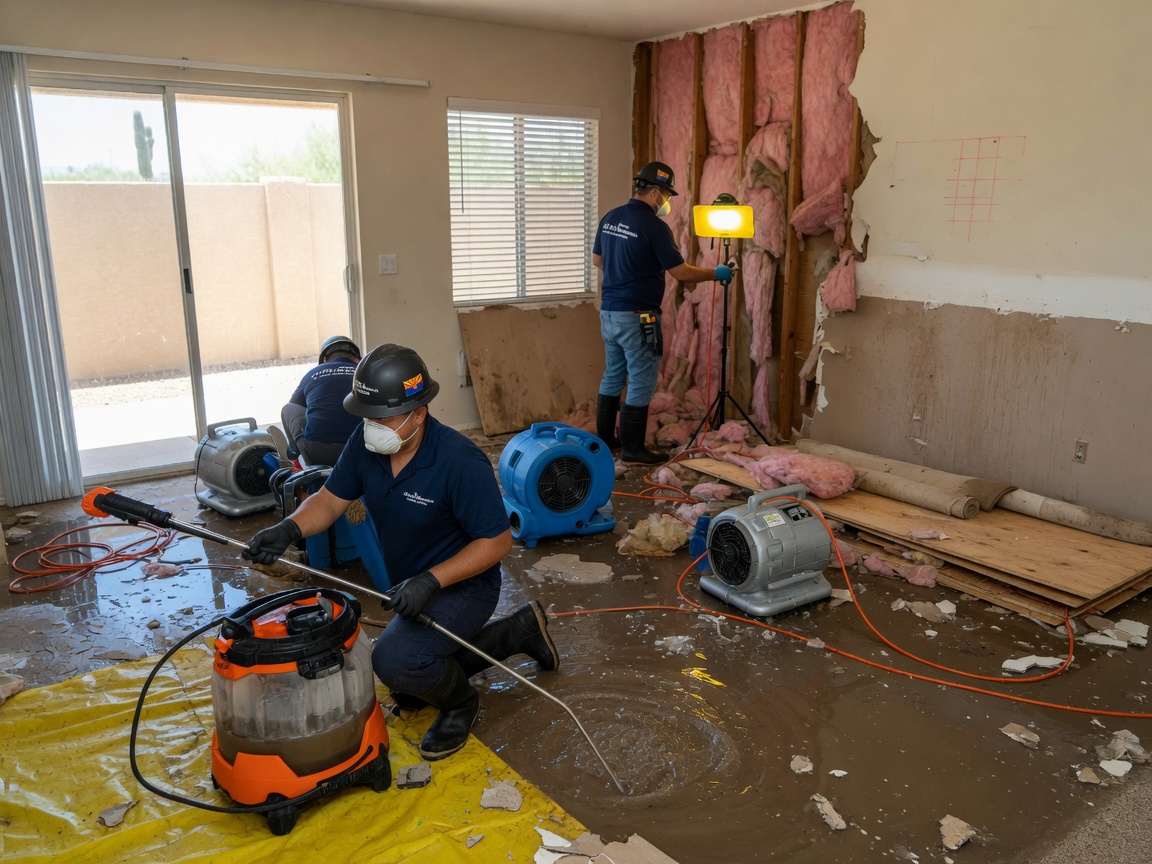 water damage restoration in Red Rock